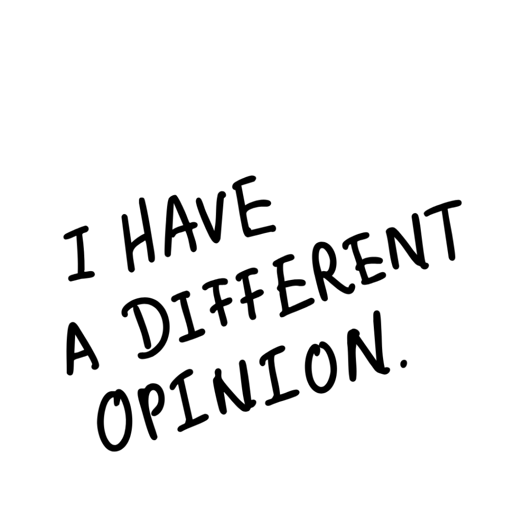 Non tutto merita la nostra opinione